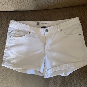 White Jean shorts from mossimo